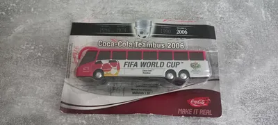 Coca-Cola Teambus 2006 WM Modellauto 1:87 Sammler Mehrfarbig