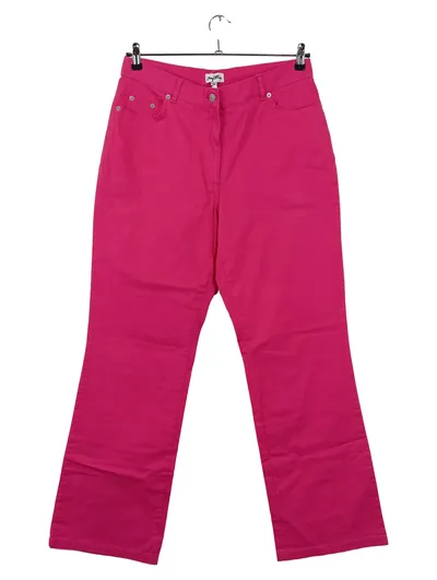My Line Damen Stoffhose Pink Gr. 44 Baumwolle Stretch Casual