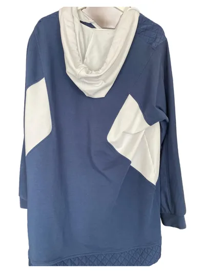 Armine Damen Kapuzenpullover Gr. 44 Blau Gesteppt Casual