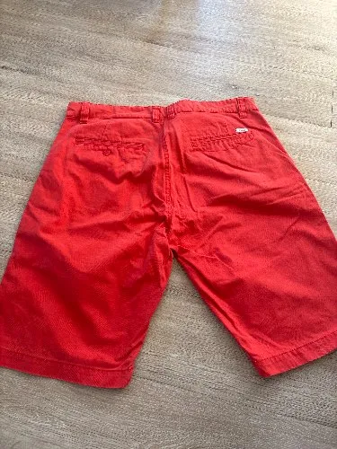 BLEND Herren Chino Shorts Rot Gr. M W32 Bermuda Kurze Hose Baumwolle