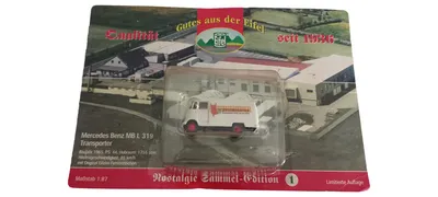 Mercedes-Benz MB L 319 Transporter Modellauto 1:87 Weiß