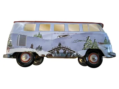 Volkswagen VW T1 Bus Modelleisenbahn Waggon Mehrfarbig 9cm
