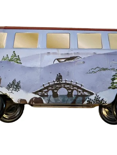 Volkswagen VW T1 Bus Modelleisenbahn Waggon Mehrfarbig 9cm