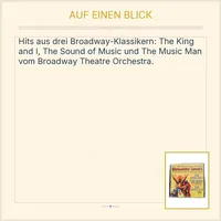Broadway Shows Hits CD - King and I, Sound of Music, Music Man - Orchester 2