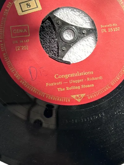 The Rolling Stones Congratulations 7" Vinyl Single Decca Rock