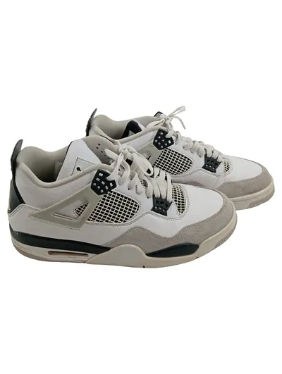 Nike Air Jordan 4 Retro Basketballschuhe Sneaker Herren Weiß Gr. 46