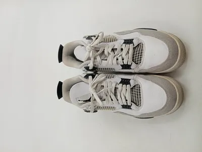 Nike Air Jordan 4 Retro Basketballschuhe Sneaker Herren Weiß Gr. 46