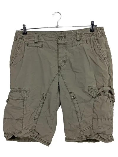 Fishbone Herren Cargo Shorts Oliv Gr. L Baumwolle Casual