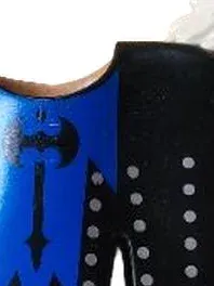 Playmobil Ritterpferd mit Rüstung, blau, schwarz, silber, Mittelalter Figur 3