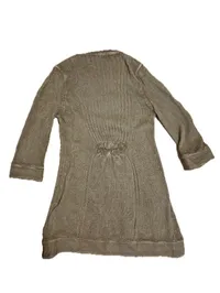 Bottega Strickjacke Damen Gr. L Beige Baumwolle Longcardigan 5
