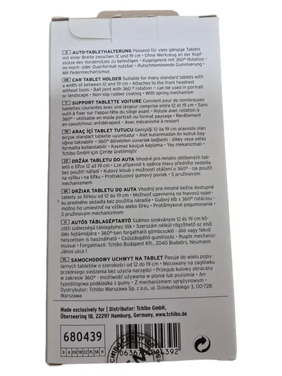 Tchibo Tablet Ständer Halterung Kopfstütze PKW Universal 12-19cm Schwarz