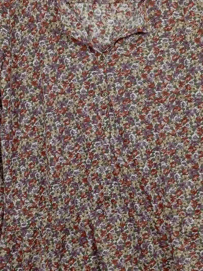 ZARA TRAFALUC Damen Freizeitkleid Blumenmuster Gr. 40/L Casual Mehrfarbig