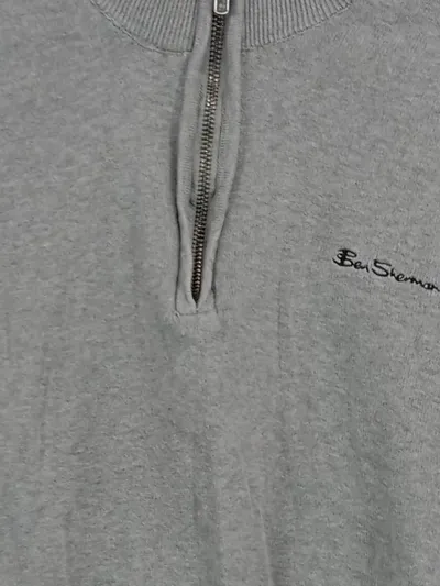 Ben Sherman Herren Pullover Grau Gr. 46/S Casual Baumwolle