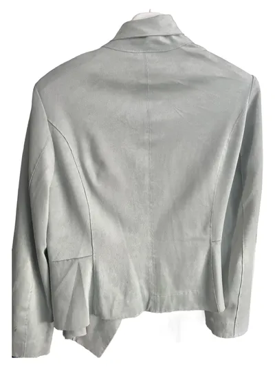 Marc Cain Blazer Damen Grau Gr. 44/XXL Modern Uni Polyester Elasthan