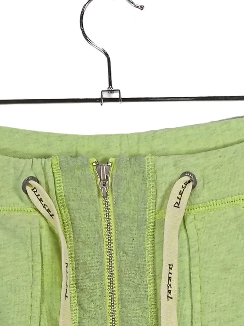 Diesel Damen Sportrock Mini Logo Print Grün Baumwolle Gr. 36/S 2