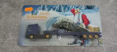 TUBORG Weihnachtstruck Modellfahrzeug mit Weihnachtsbaum Blau Sammlerstück