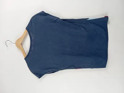 Ted Baker Damen T-Shirt Kurzarm Mehrfarbig Abstrakt Gr. 38 M Casual