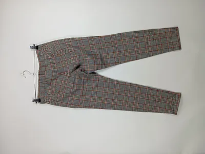 DRYKORN Damen Stoffhose Kariert Grau Gr. 40 W31 L30 Business