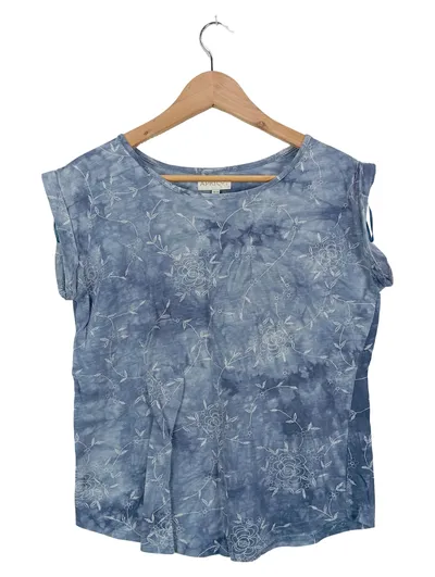 Apricot Damen T-Shirt Gr. 36/S Blumenmuster Blau Casual