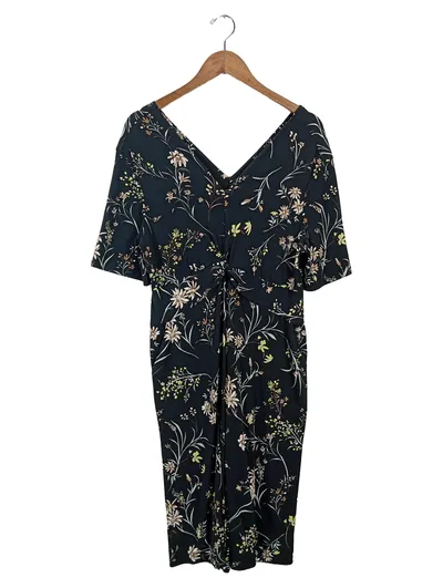 Kim & Co. Damen Freizeitkleid Gr. 40;L Blumenmuster Mehrfarbig Casual