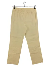 Atelier GS Stoffhose Damen Gr. 44 Beige Elastikbund Casual 1