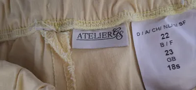 Atelier GS Stoffhose Damen Gr. 44 Beige Elastikbund Casual