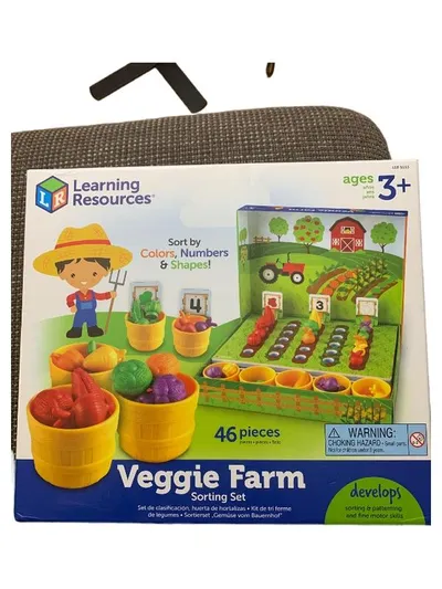 Learning Resources Veggie Farm Sorting Set Lernspiel Gemüse Farben ab 36 Monate