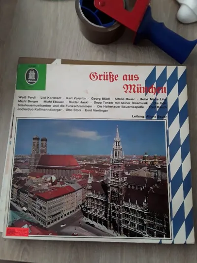 Grüße aus München Vinyl LP Alfons Bauer Odeon Bayerische Volksmusik 1962
