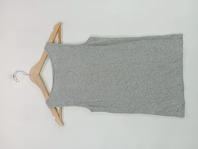Closed Top Grau Rippstrick Basic Tanktop Gr. 34