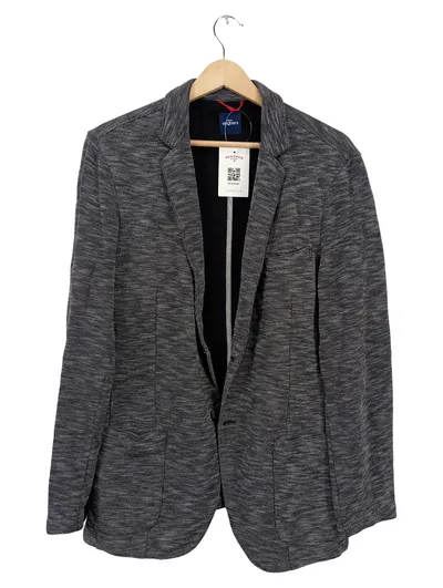 Engbers Herren Sakko Gr. M/50 Grau Meliert Baumwolle Casual