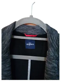 Engbers Herren Sakko Gr. M/50 Grau Meliert Baumwolle Casual 2