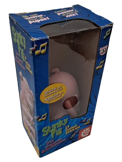 Game Factory Stinky Pig Baby Spieluhr Kunststoff Rosa Kinderspiel