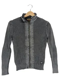 Cars Jeans Kinder Strickjacke Gr. 146 Grau Reißverschluss Casual 1