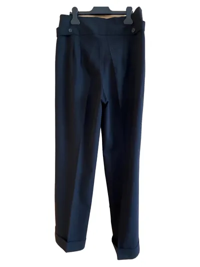 Betty Barclay Damen Anzughose Gr. 40 Schwarz Business Wolle Elasthan