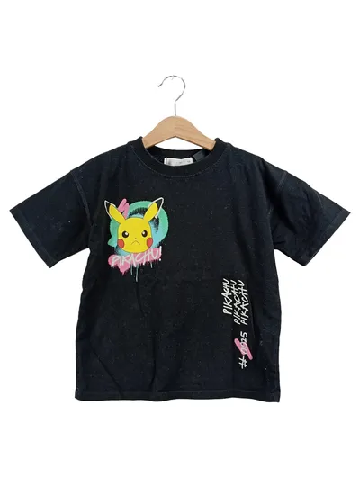 Zara Kinder T-Shirt Fanshirt Pikachu Schwarz Gr. 120