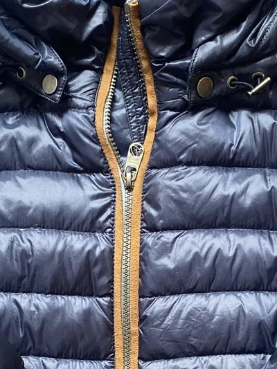 comma, Damen Steppjacke Blau Gr. 38/M Casual Kapuze Gesteppt