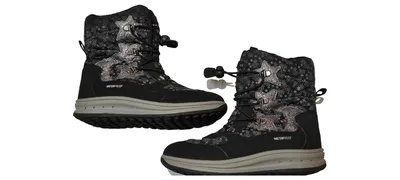Geox Kinder Schneestiefel Gr. 33 Schwarz Outdoor Winterstiefel Sterne