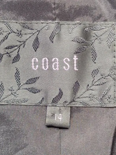 COAST Damen Blazer Gr. 42 XL Schwarz Elegant Business Ziernähte