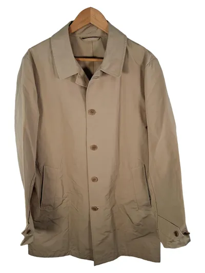 Aspesi Herren Trenchcoat Beige Gr. 50 L Klassisch Baumwolle