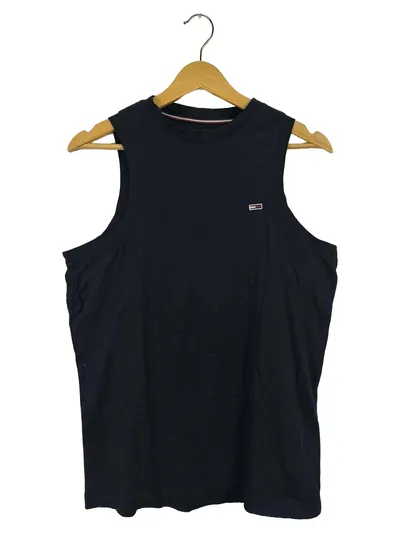 Tommy Jeans Herren Unterhemd Tanktop ärmellos Blau Gr. XS Casual