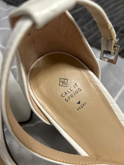 Call It Spring Sandaletten Damen 39 Weiß Elegant Blockabsatz