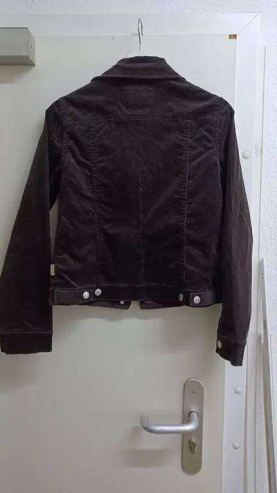 Street One Damen Cordjacke Gr. 36 S Braun Casual Langarm