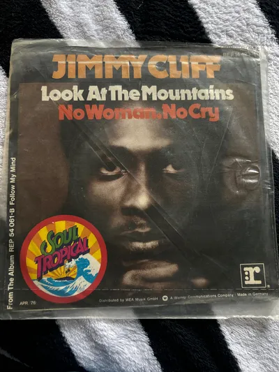 Jimmy Cliff Look At The Mountains No Woman No Cry 7" Vinyl Single 1976 Reprise