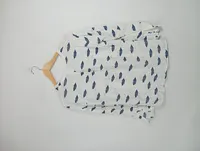 Bimba y Lola Damen Bluse Grafik Muster Langarm Weiß Gr. 38 M 2
