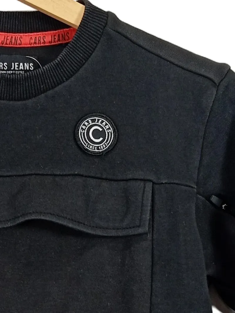 Cars Jeans Kinder Pullover Gr. 152 Schwarz Casual 2