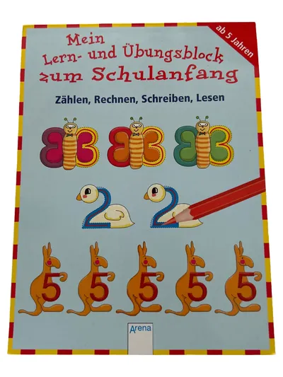 Arena Lernblock Schulanfang Vorschule Mathematik Übungsblock Kinder