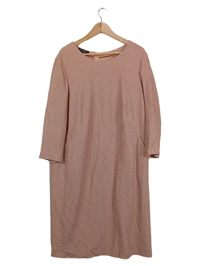 FADENMEISTER BERLIN Bleistiftkleid Damen Rosa 48 Elegant Strukturmuster Metallic