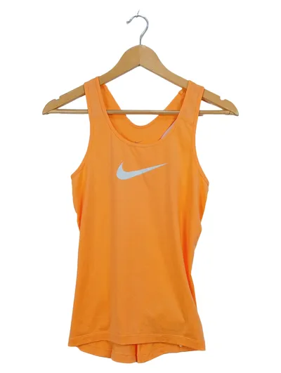 Nike Damen Sport Top Dri-Fit Tank Top Ärmellos Orange Gr. S 36