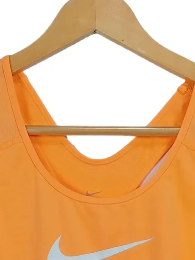 Nike Damen Sport Top Dri-Fit Tank Top Ärmellos Orange Gr. S 36