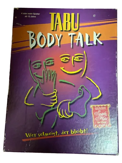 Hasbro Tabu Body Talk Partyspiel Pantomime ab 12 Jahre 4+ Spieler